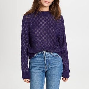Moon River check sweater